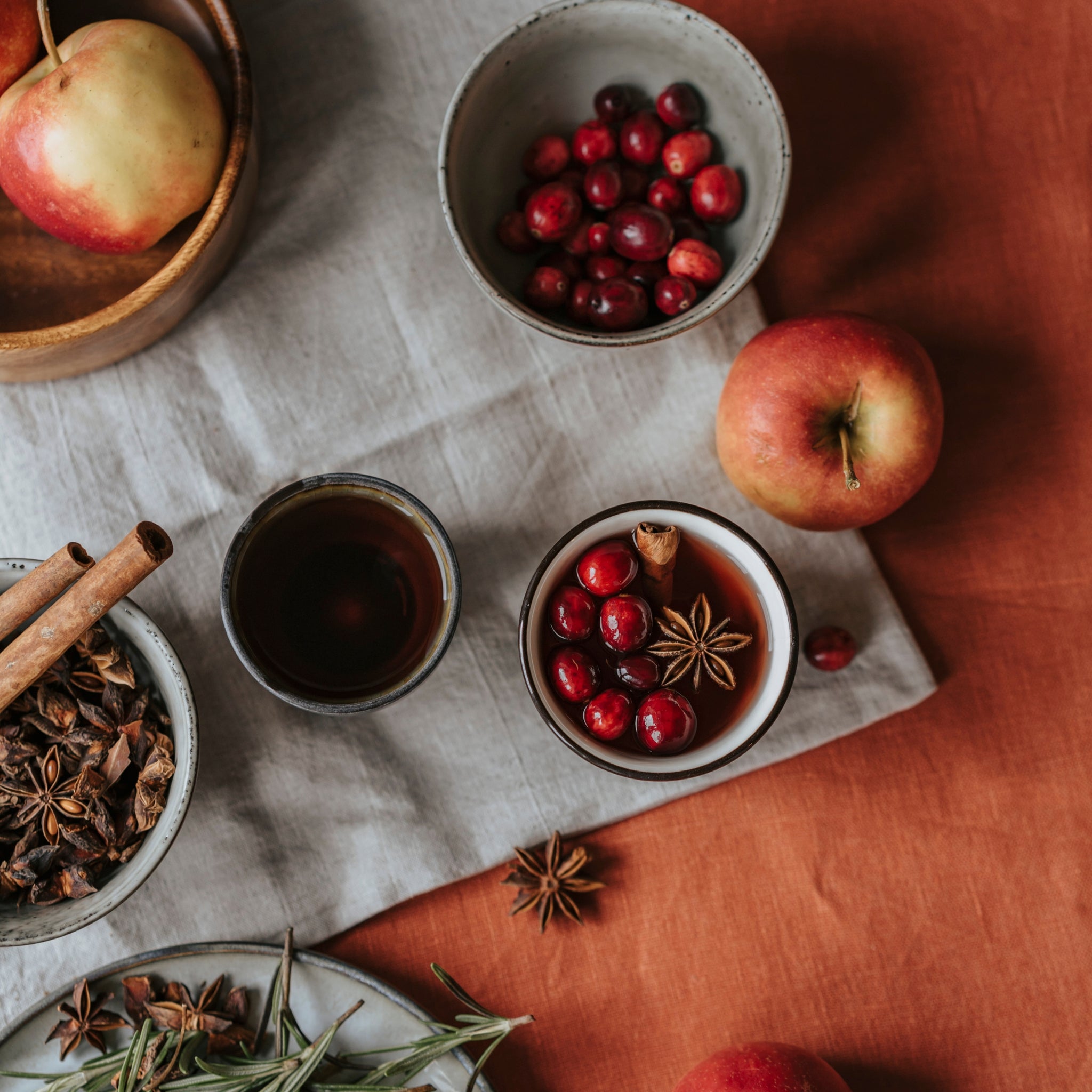 Hot Lavender Cranberry Punch