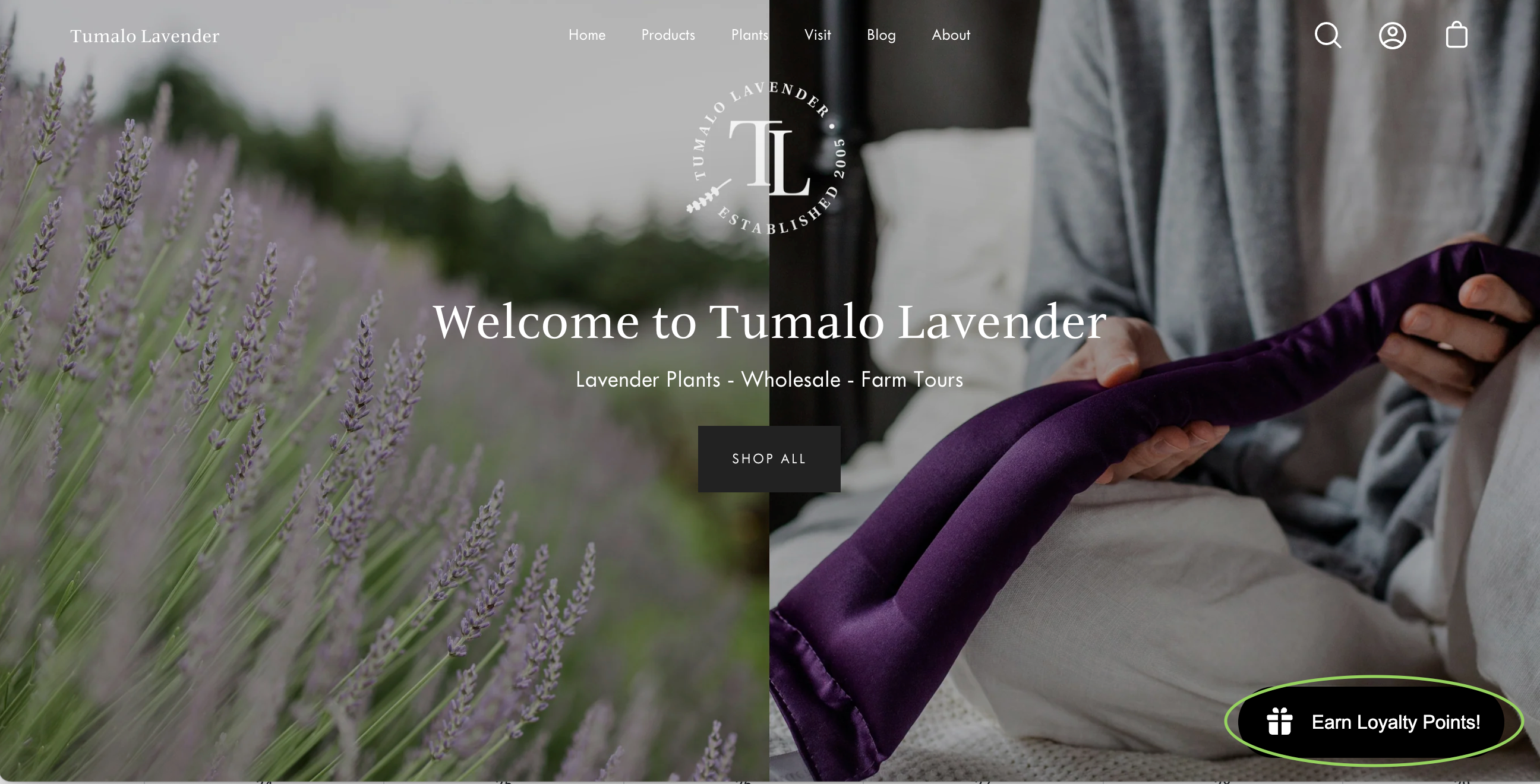 Tumalo Lavender Loyalty Points