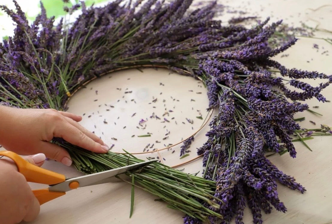 Lavender Wreath-making